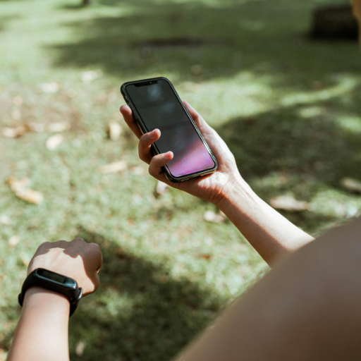 Fitness tracker app on phone