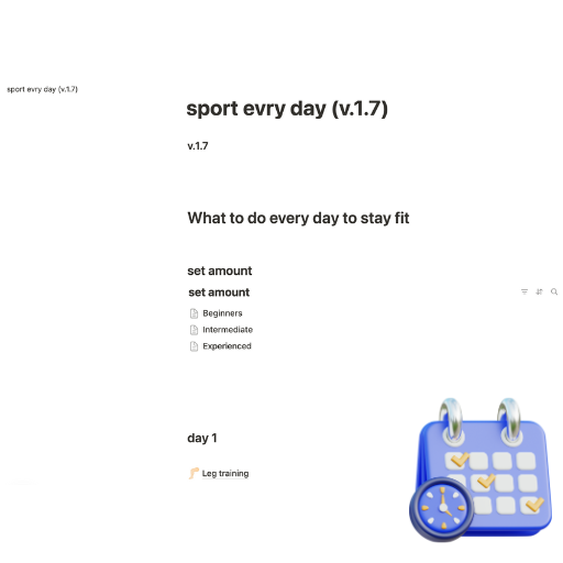 Top of fitness dashboard